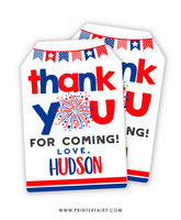 4th July Favor Tags